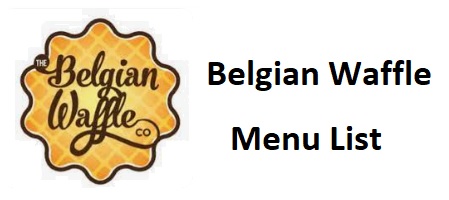 Belgian Waffle Menu